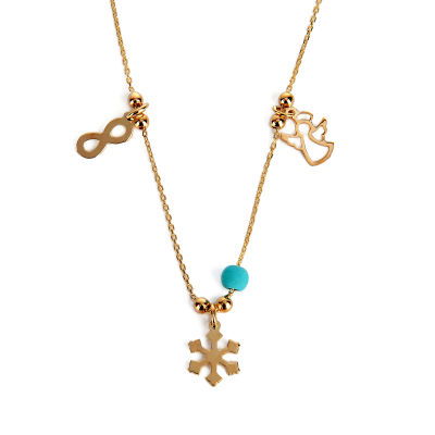 Şans Altın Kolye 14KLY615 - Altınaşkı