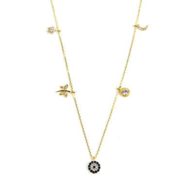 Şans Altın Kolye 14KLY70 - Altınaşkı