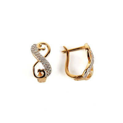 Şık Altın Küpe 14KP658 - Altınaşkı