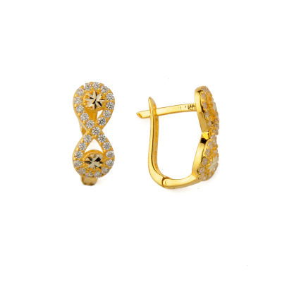 Şık Altın Küpe 14KP789 - Altınaşkı