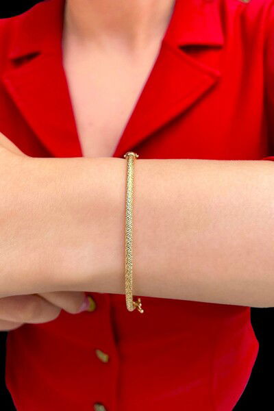 Simli Altın Bilezik 14KLPC2004 - Altınaşkı