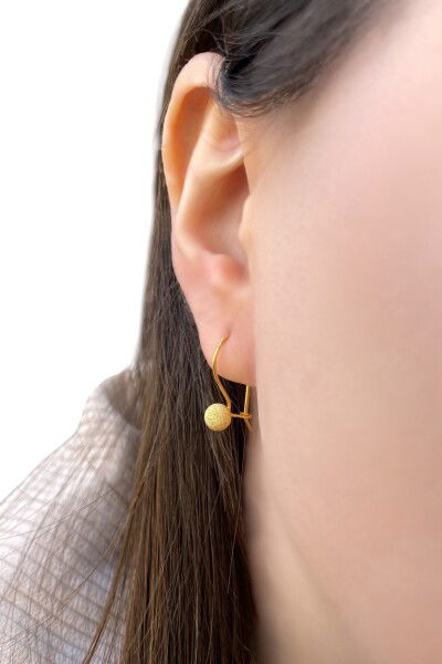 Simli Kanca Altın Küpe 8KP406 - Altınaşkı