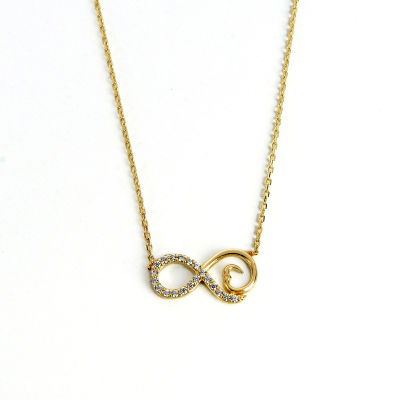 Sonsuzluk Altın Kolye 14KLY134 - Altınaşkı