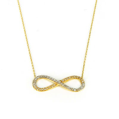 Sonsuzluk Altın Kolye 14KLY8 - Altınaşkı