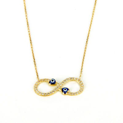 Sonsuzluk Altın Kolye 14KLY9 - Altınaşkı