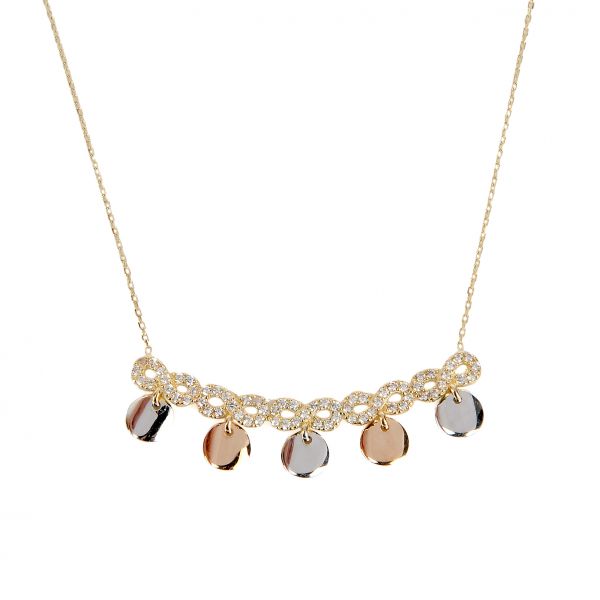 Sonsuzluk Altın Kolye 14KLY998 - Altınaşkı