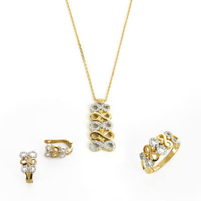 Sonsuzluk Altın Set 14MNST4 - Altınaşkı