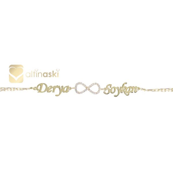 Sonsuzluk İsimli Altın Bileklik FYA203 - Altınaşkı
