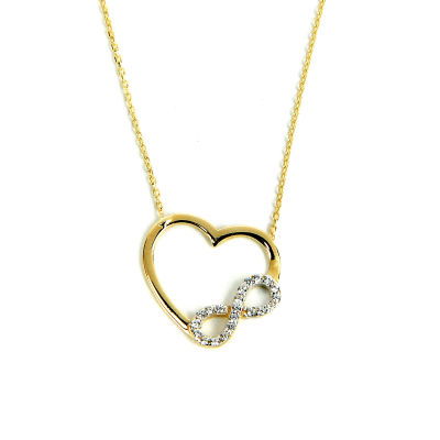 Sonsuzluk Kalpli Kolye 14KLY108 - Altınaşkı