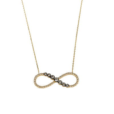 Sonsuzluk Kolye 14KLY184 - Altınaşkı