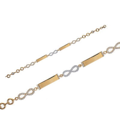 Sonsuzluk Taşlı Altın Bileklik 14KNY392 - Altınaşkı