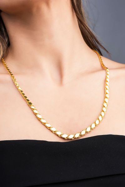 Süzme Pullu Altın Zincir 14ZNR5068 - Altınaşkı