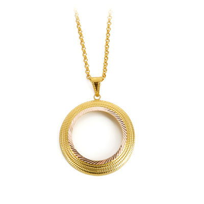 Tam Altın Çerçeve Kolye 14CRCV12 - Altınaşkı