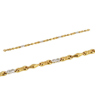 Taşlı Altın Bileklik 14KNY75 - Altınaşkı