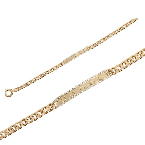 Taşlı Altın Bileklik 14KNY752 - Altınaşkı