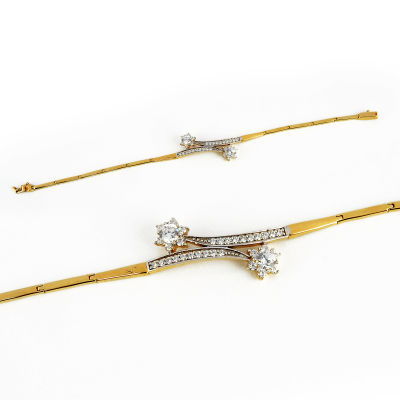 Taşlı Altın Bileklik 14KNY85 - Altınaşkı