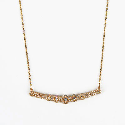 Taşlı Altın Kolye 14KLY465 - Altınaşkı