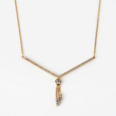 Taşlı Altın Kolye 14KLY466 - Altınaşkı