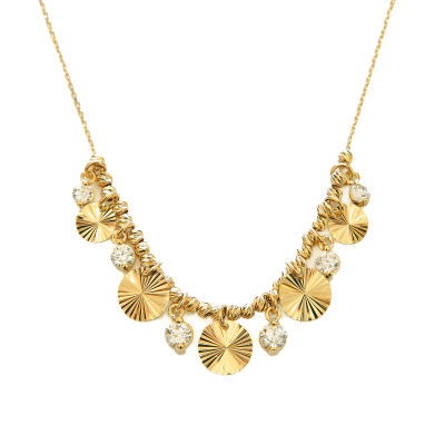 Taşlı Altın Kolye 14KLY713 - Altınaşkı