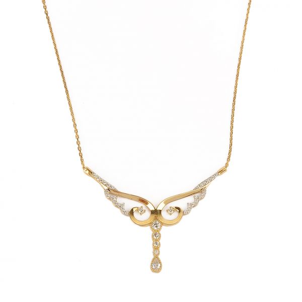 Taşlı Altın Kolye 14KLY842 - Altınaşkı