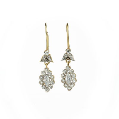 Taşlı Altın Küpe 14KP214 - Altınaşkı