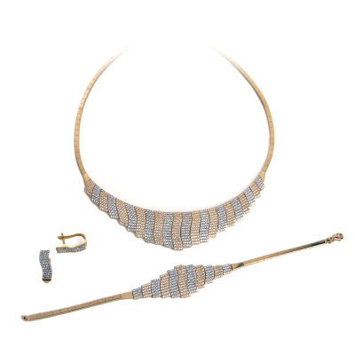 Taşlı Altın Takı Seti 14SET13 - Altınaşkı