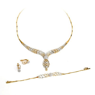 Taşlı Altın Takı Seti 14SET15 - Altınaşkı
