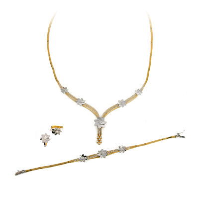 Taşlı Altın Takı Seti 14SET18 - Altınaşkı