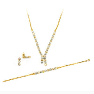 Taşlı Altın Takı Seti 14SET2 - Altınaşkı
