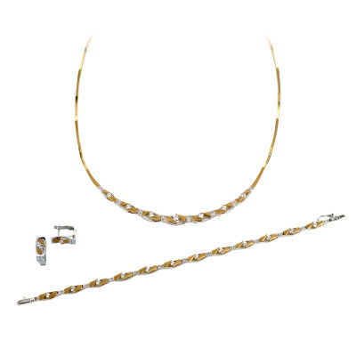 Taşlı Altın Takı Seti 14SET21 - Altınaşkı