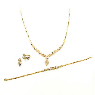 Taşlı Altın Takı Seti 14SET8 - Altınaşkı