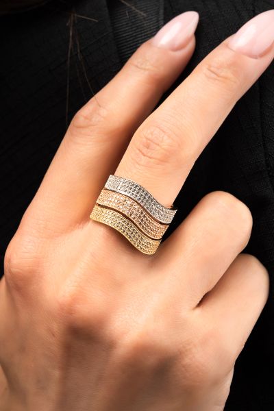 Taşlı Altın Yüzük 14YZ4103 - Altınaşkı