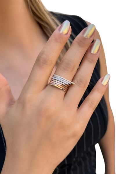 Taşlı Altın Yüzük 14YZ4468 - Altınaşkı