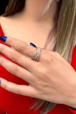 Taşlı Altın Yüzük 14YZ8087 - 1