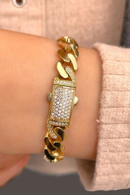 Taşlı Gurmet Altın Bileklik 14KNY6363 - 2