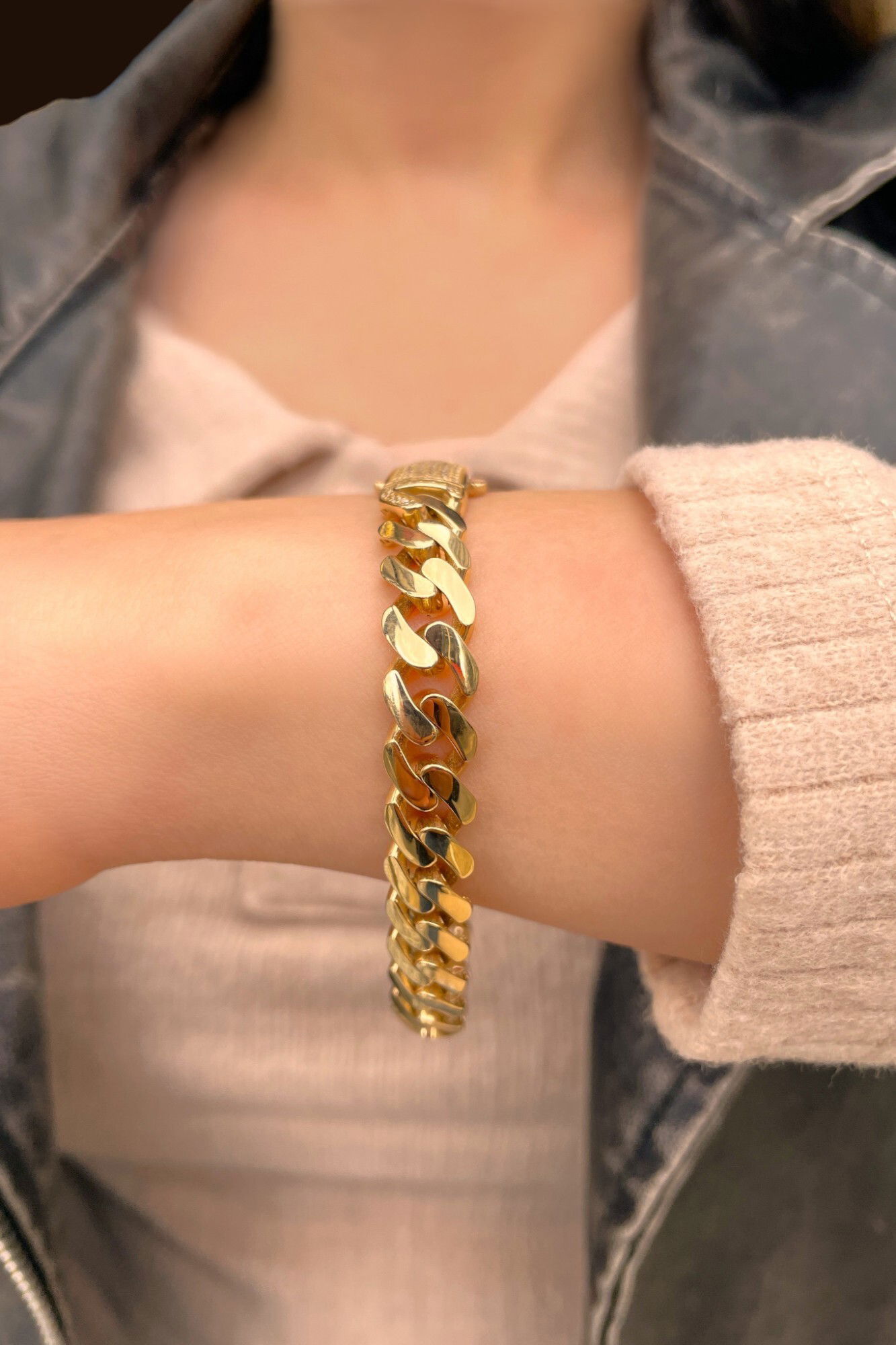 Taşlı Gurmet Altın Bileklik 14KNY6363 - 3