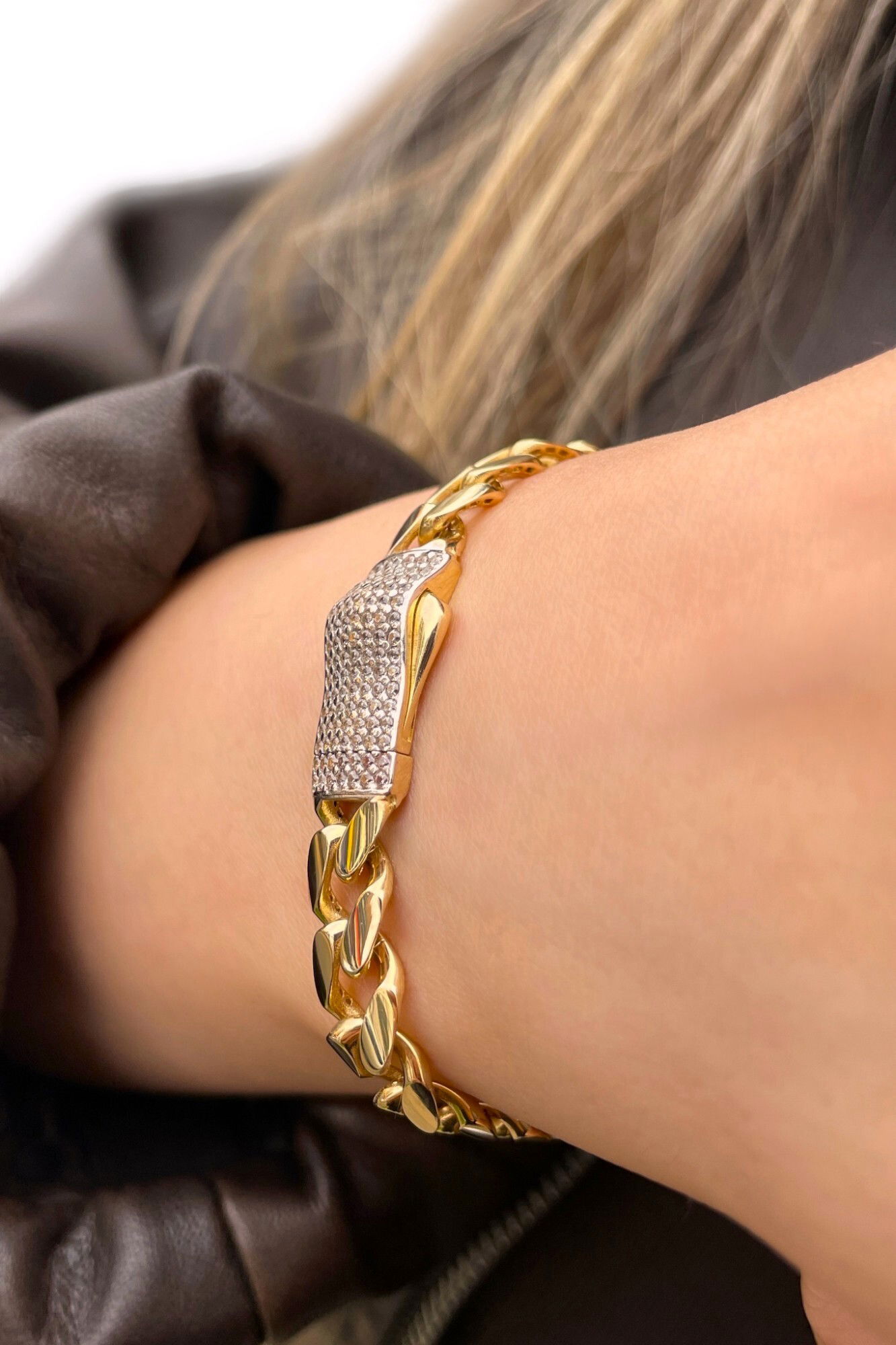 Taşlı Gurmet Altın Bileklik 14KNY9345 - 2