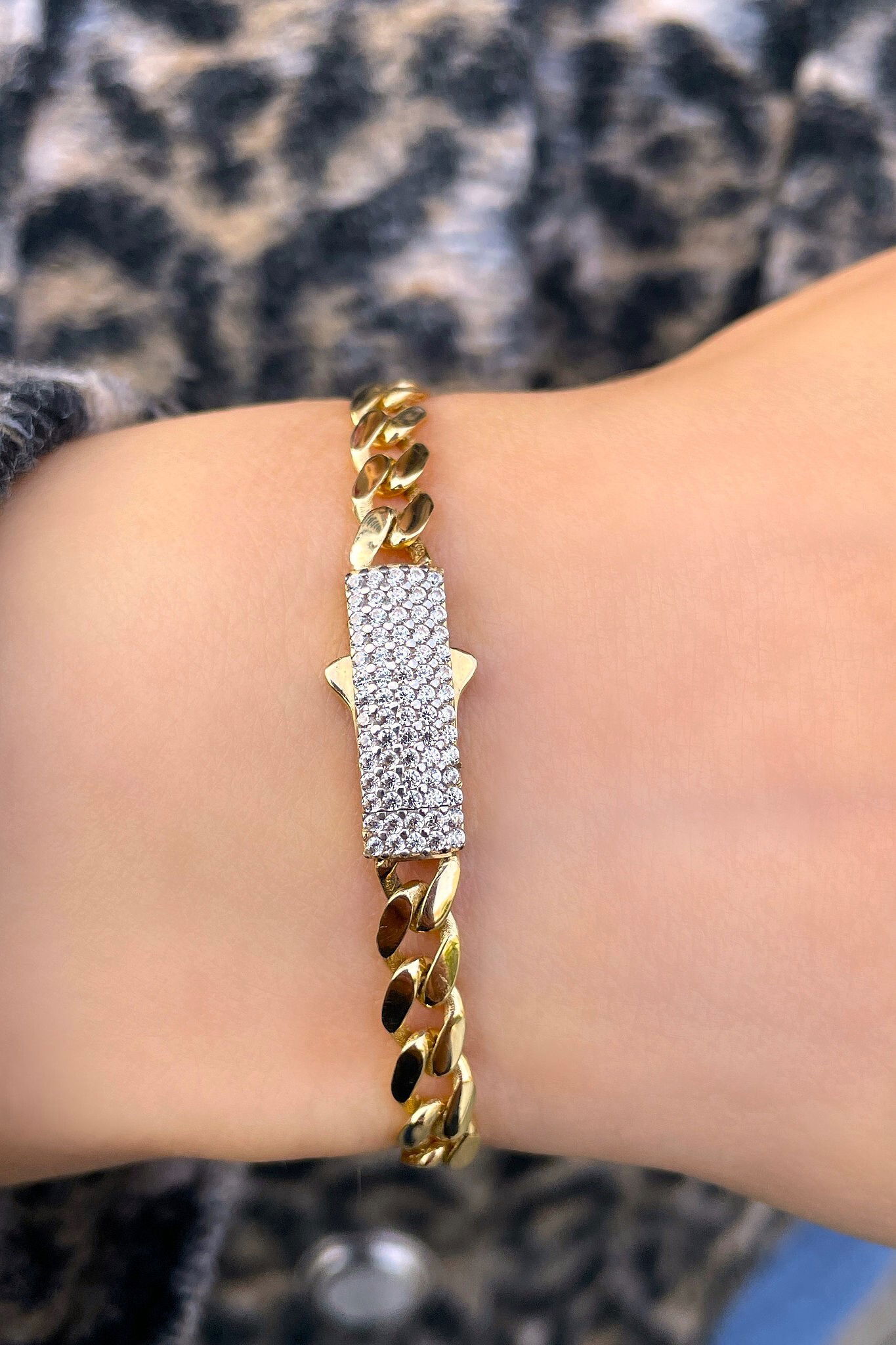 Taşlı Gurmet Altın Bileklik 14KNY9348 - 1