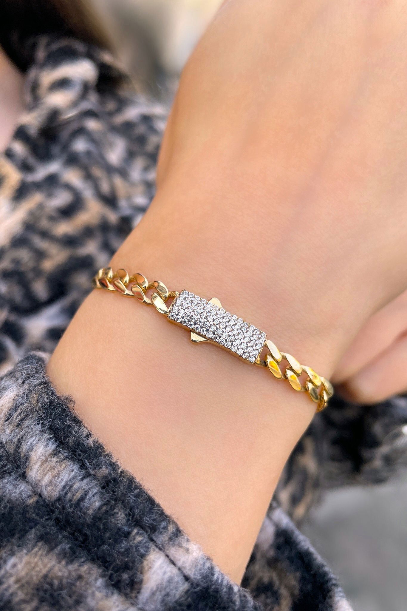 Taşlı Gurmet Altın Bileklik 14KNY9348 - 2