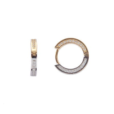 Taşlı Halka Altın Küpe 14KP964 - Altınaşkı