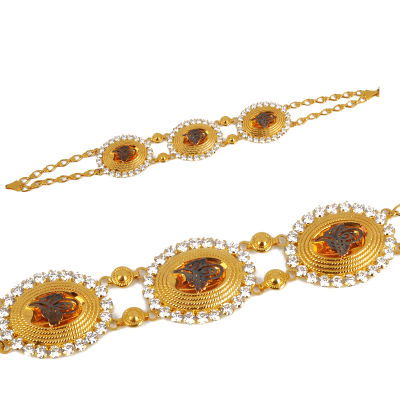 Taşlı Tuğralı Bileklik 14KNY21 - Altınaşkı