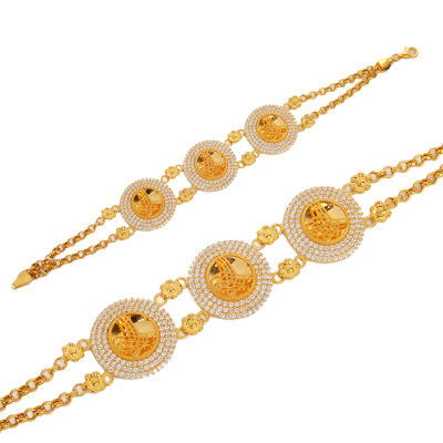 Taşlı Tuğralı Bileklik 14KNY294 - Altınaşkı