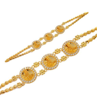 Taşlı Tuğralı Bileklik 14KNY295 - Altınaşkı