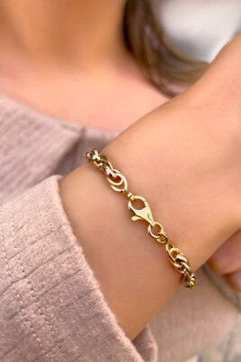 Taşsız Altın Bileklik 14KNY9303 - 2