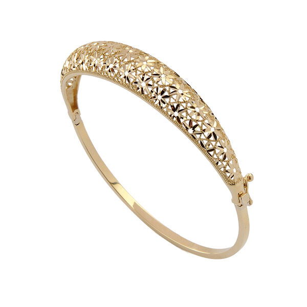 Taşsız Altın Kelepçe Bilezik 14KLPC224 - Altınaşkı