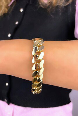 Taşsız Altınaşkı Gurmet Altın Bileklik 14KNY310 - 3