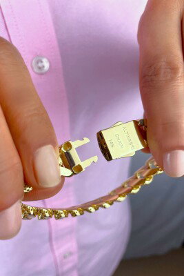 Taşsız Altınaşkı Gurmet Altın Bileklik 14KNY310 - 4