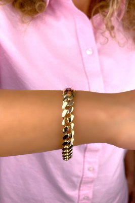 Taşsız Altınaşkı Gurmet Altın Bileklik 14KNY329 - 2