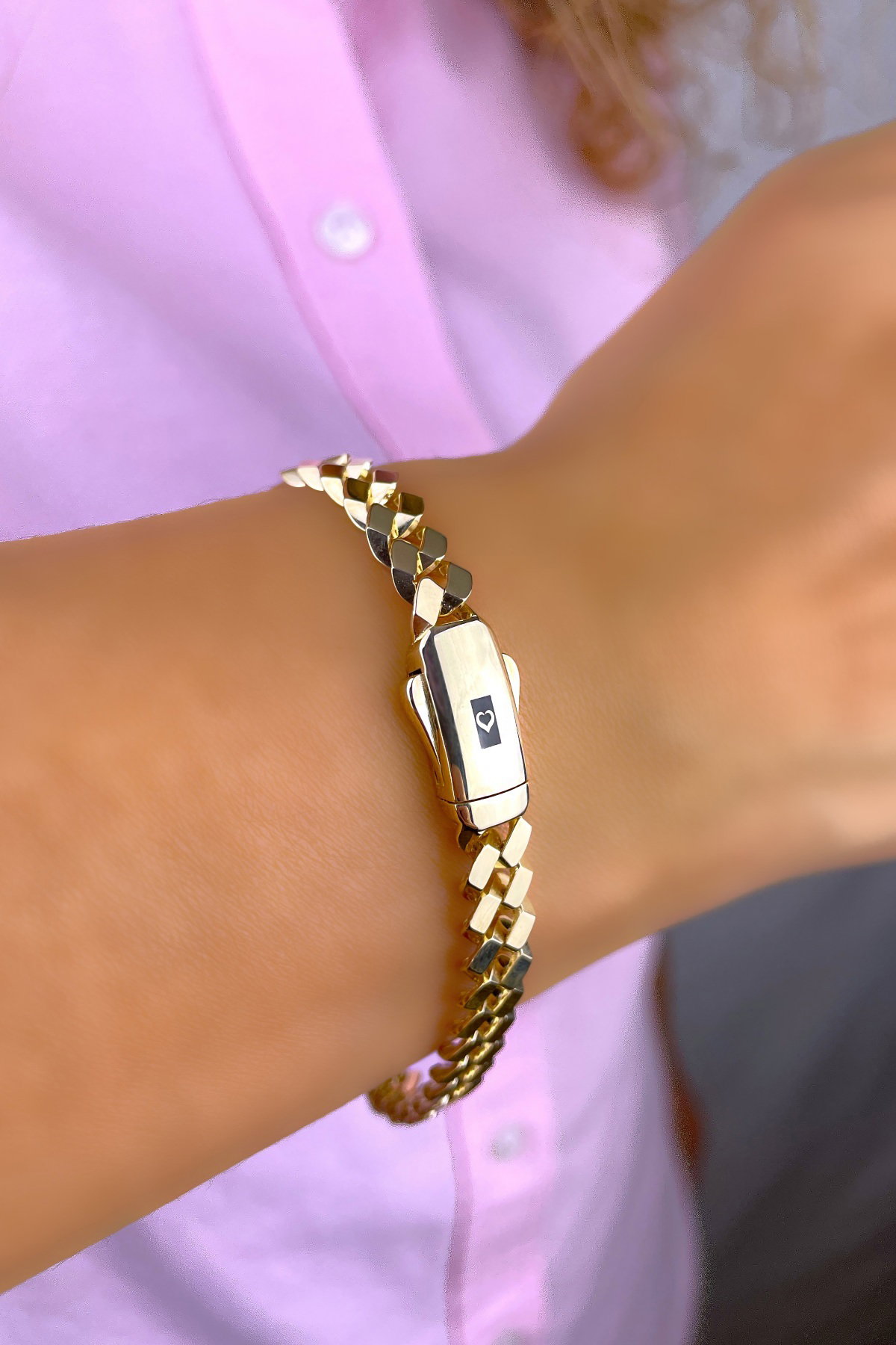 Taşsız Altınaşkı Gurmet Altın Bileklik 14KNY343 - 1