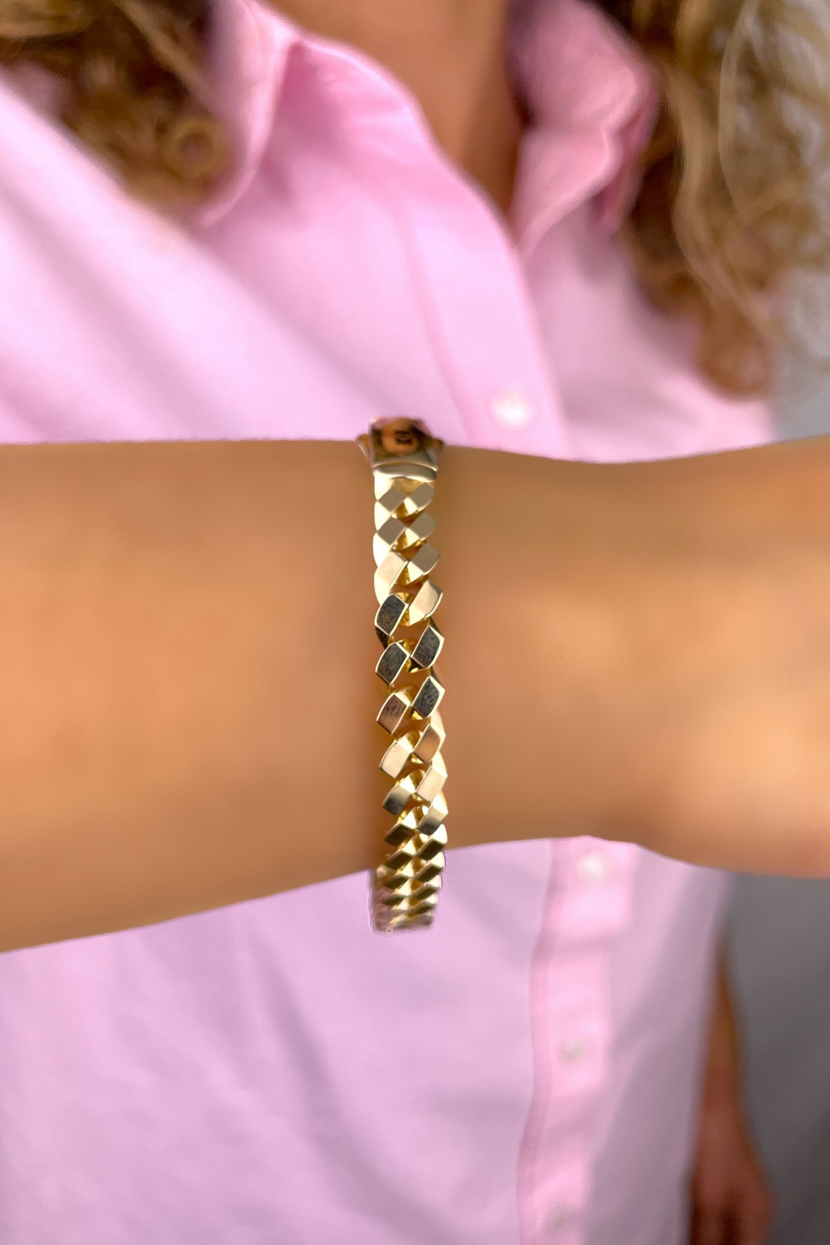 Taşsız Altınaşkı Gurmet Altın Bileklik 14KNY343 - 2